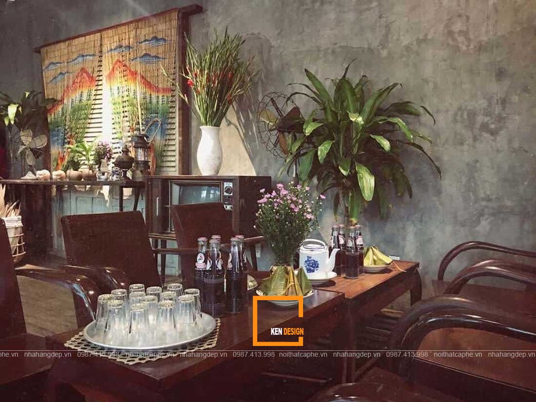 thiết kế quán cafe phong cách Vintage